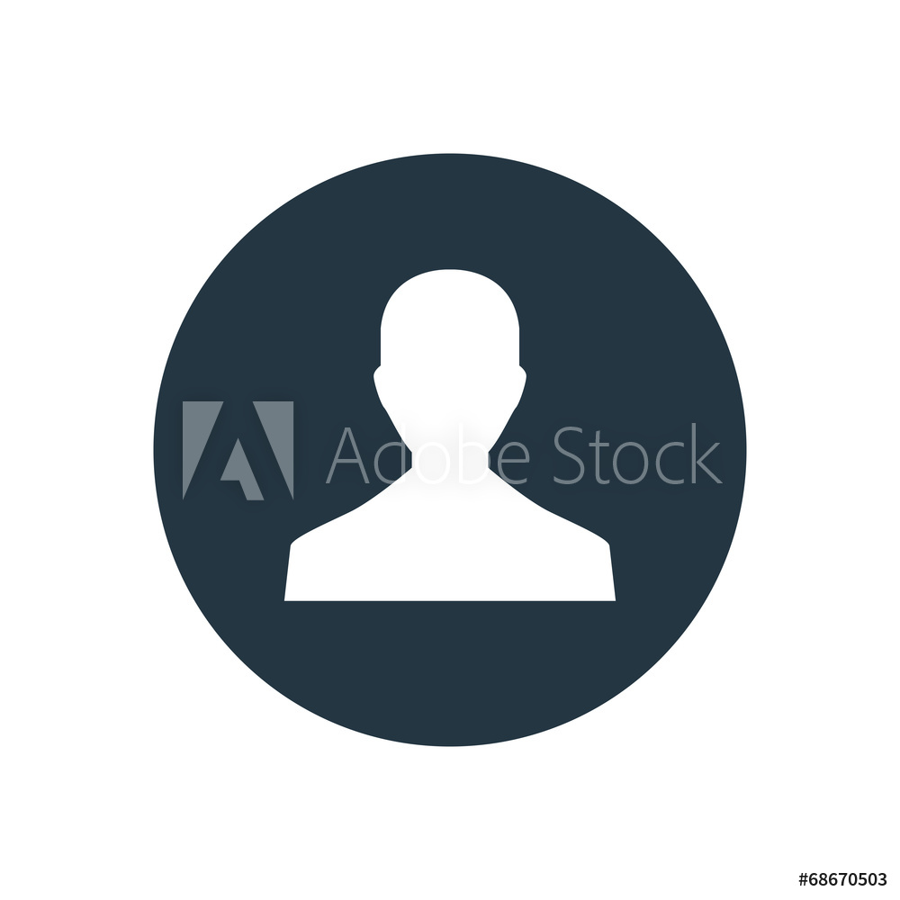 1000x1000 Photo Art Print Male Profile Icon Europosters