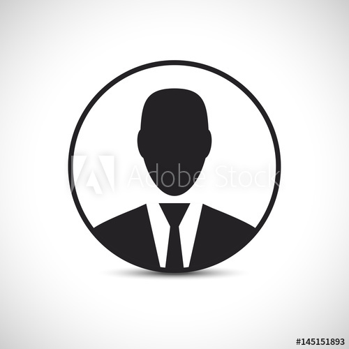 500x500 Businessman User Profile Icon Vector Illustration Icon