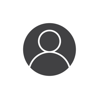 346x346 User Account Avatar Icon Vector, Filled Flat Sign, Solid Pictogram