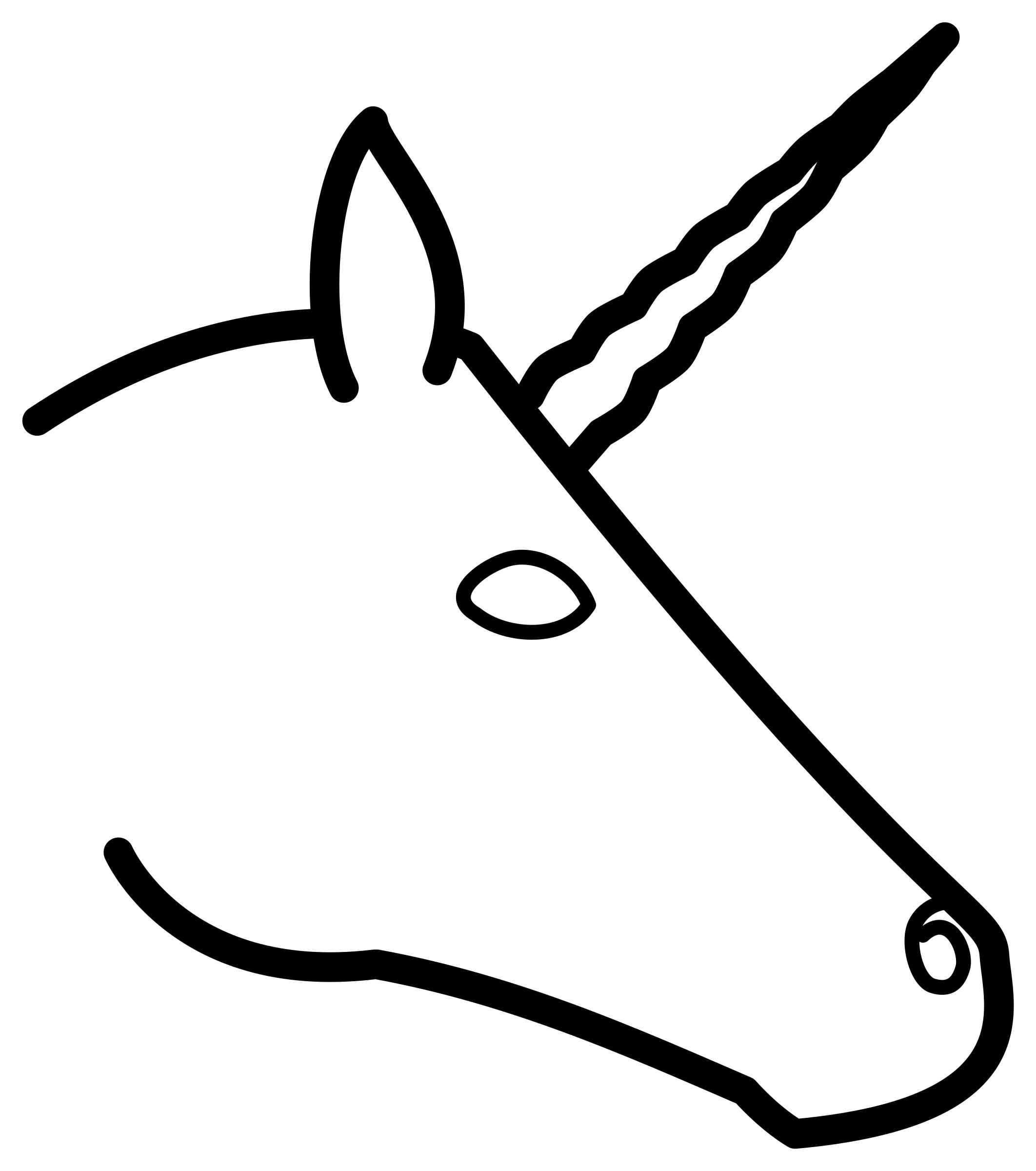 2124x2400 Unicorn Head Profile Icons Png
