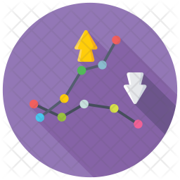 256x256 Profit And Loss Diagram Icon Of Flat Style