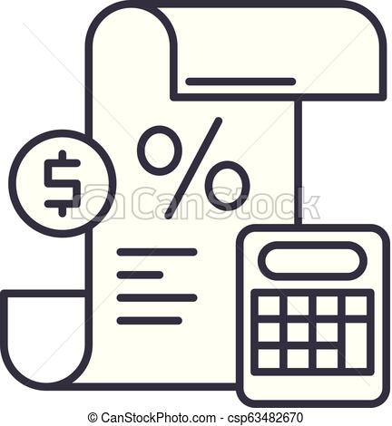 432x470 Profit And Loss Statement Line Icon Concept Profit And Loss