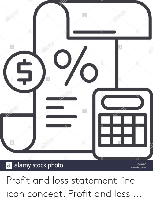 500x667 A Alamy Stock Photo Profit And Loss Statement Line Icon