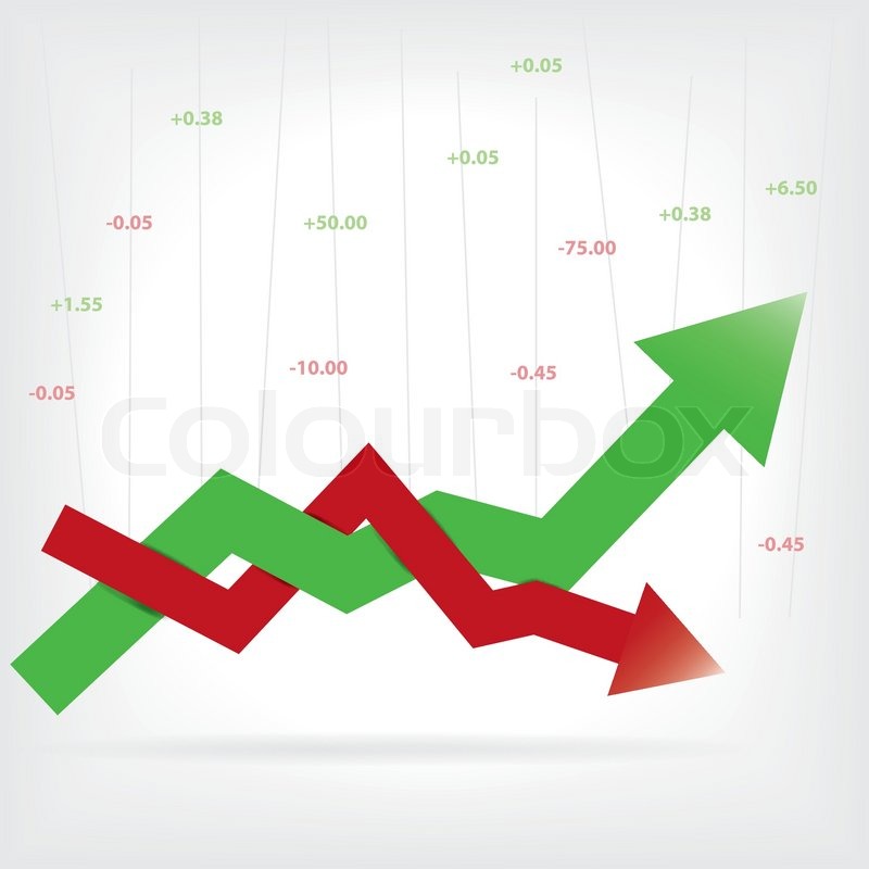 800x800 Stock Profit And Loss Graph For Stock Vector Colourbox