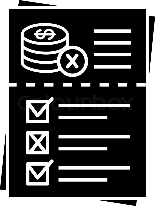 603x800 Audit Risk Glyph Icon Profit And Loss Stock Vector Colourbox