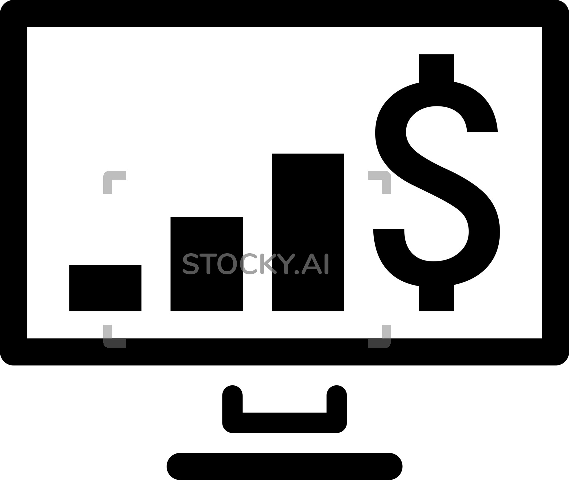 1885x1592 Image Of Expected Profit Icon Business Concept Flat Design