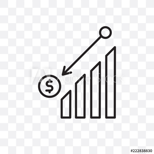 500x500 Profit Icon Isolated On Transparent Background Simple