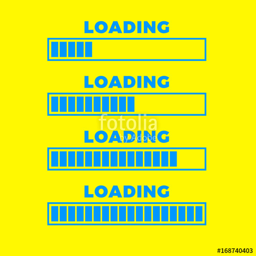 500x500 Loading Icon Progress Bar Icon Isolated, Minimal Design Vector