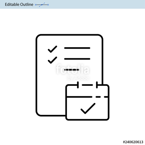 500x500 Calendar Icon, Schedule Icon, Business Document, Planning Icon