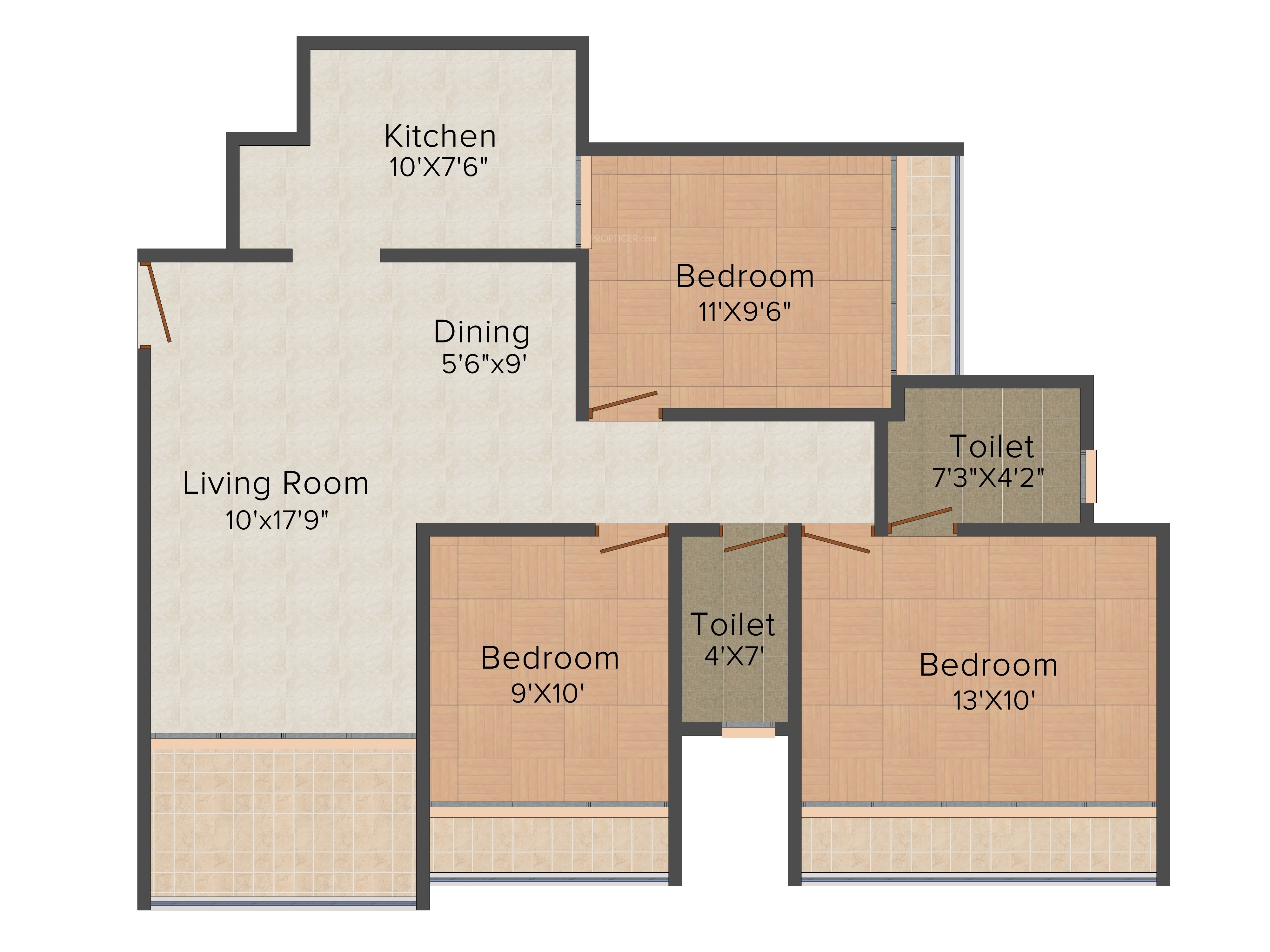 4000x3000 Sq Ft Bhk Floor Plan Image