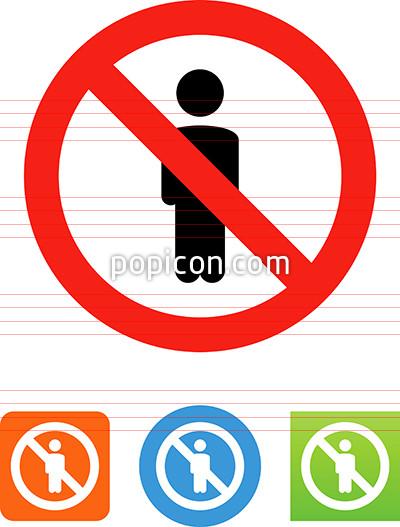 400x527 Men Prohibited Icon