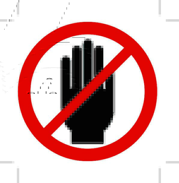 596x609 No Admittance, Hand, Pointer, Do Not Touch, Prohibited, Icon, Not