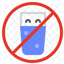 256x256 Drinks Prohibited Icon Of Flat Style