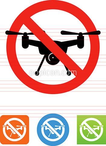 351x480 Drones Prohibited Icon
