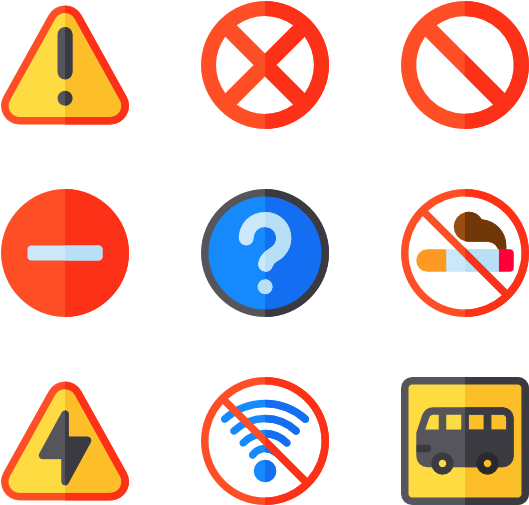 529x505 Hd Signal And Prohibitions
