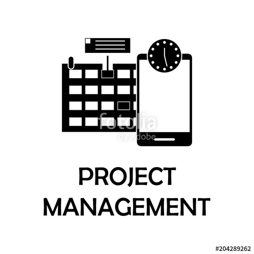 500x500 Project Management Icon Element Of Marketing For Mobile Concept