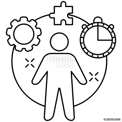 500x500 Project Manager Icon Stock Image And Royalty Free Vector