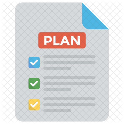 512x512 Project Plan Icon Of Flat Style