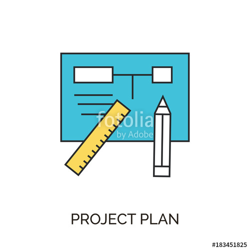 500x500 Project Plan Icon Stock Image And Royalty Free Vector