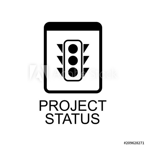 500x500 Project Status Icon Element Of Software Development Signs