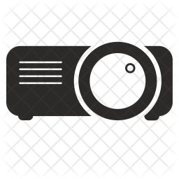 256x256 Projector Icon Of Glyph Style