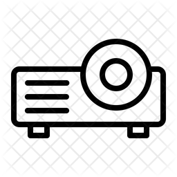 256x256 Projector Icon Of Line Style