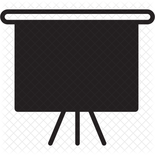 512x512 Projector Screen Icon Of Glyph Style