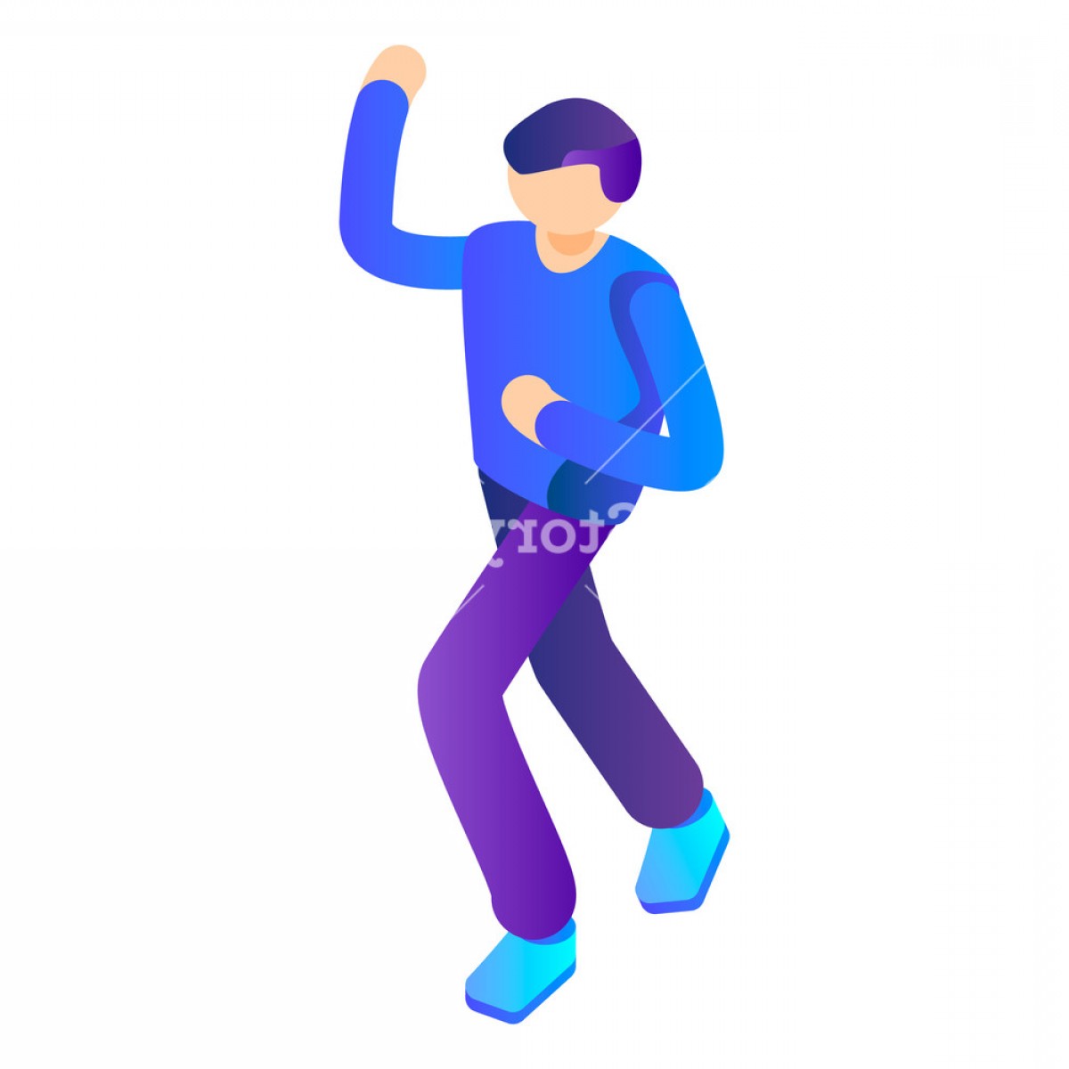 1200x1200 Dancing Man Icon Isometric Of Dancing Man Vector Icon For Web