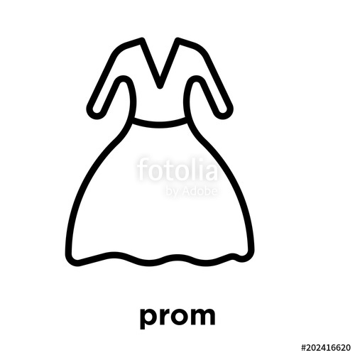 500x500 Prom Icon Isolated On White Background Stock Image And Royalty