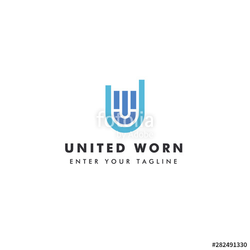 500x500 Logo Letter U W Or W U, Concept Letter U + W + Promise Icon