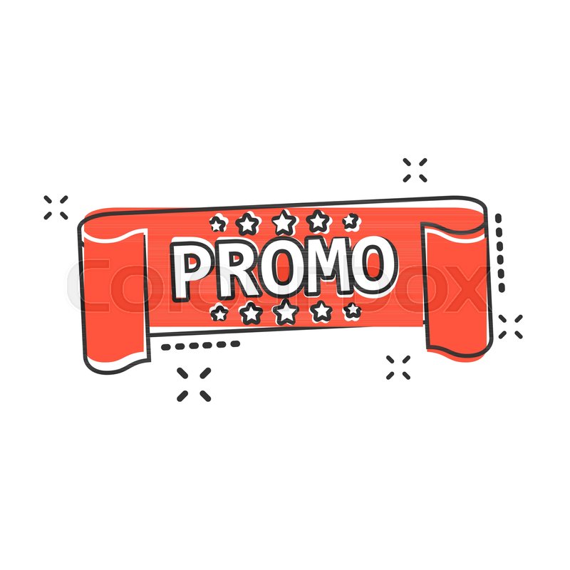 800x800 Vector Cartoon Promo Ribbon Icon In Stock Vector Colourbox