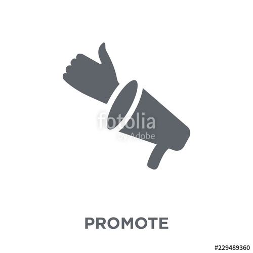 500x500 Promote Icon From Marketing Collection Stock Image And Royalty