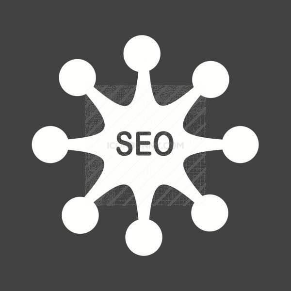600x600 Seo Promotion Glyph Inverted Icon