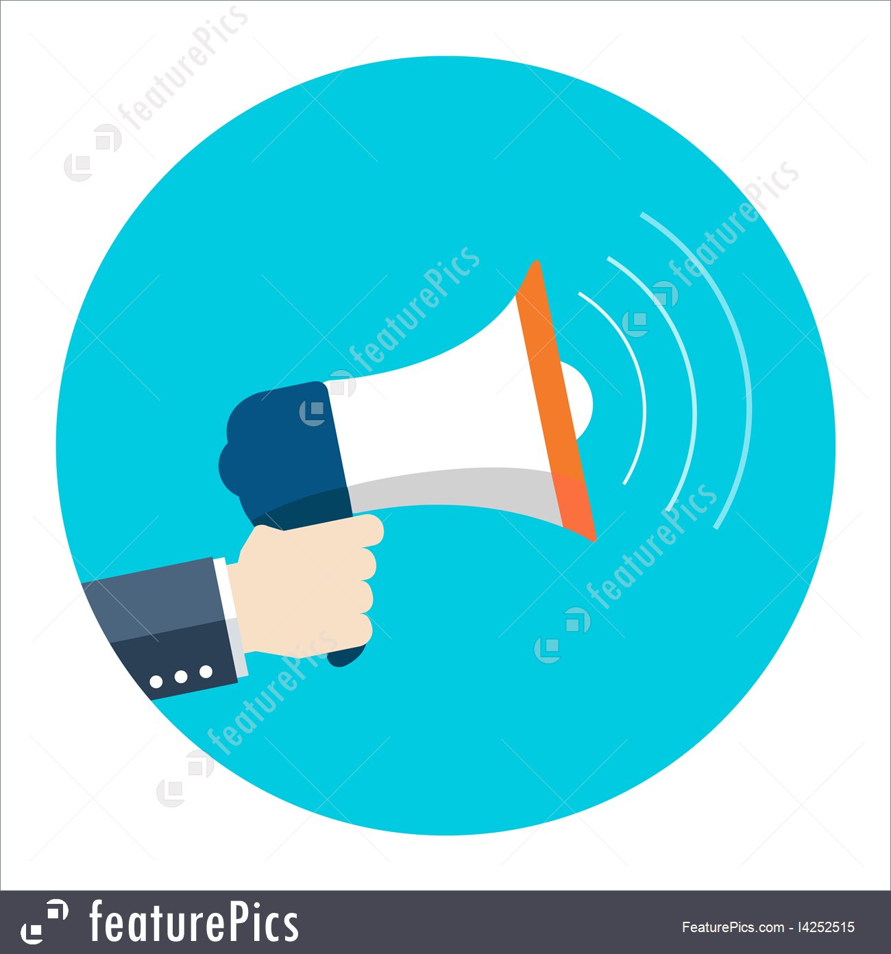 1300x1392 Illustration Of Promotion Icon Flat Style