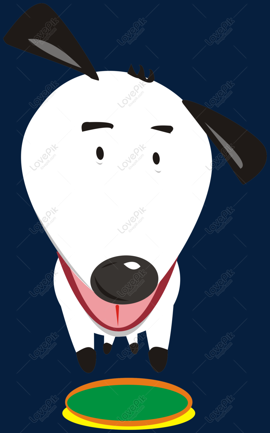 860x1377 Black And White Cartoon Dog Promotion Icon Png Image Picture Free