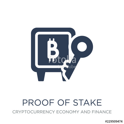 500x500 Proof Of Stake Icon Trendy Flat Vector Proof Of Stake Icon