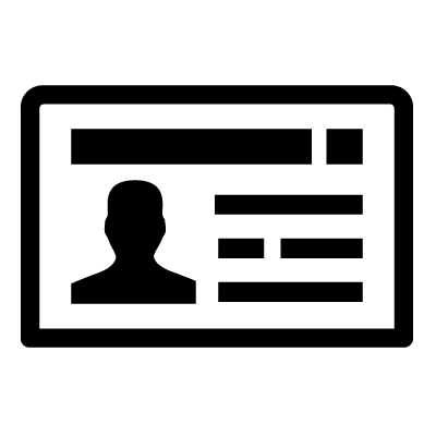 400x400 Id Proof Line Icon