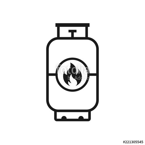 500x500 Propane Gas Tank Icon Stock Image And Royalty Free Vector