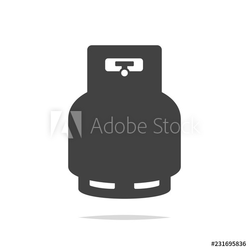 500x500 Small Propane Gas Tank Icon Vector