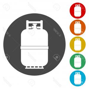 300x300 Photostock Vector Gas Tank Icon In Flat Style Propane Cylinder