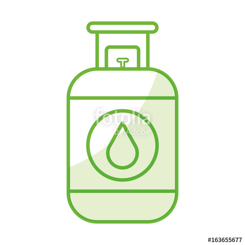 500x500 Propane Gas Tank Icon Vector Illustration Design Stock Image