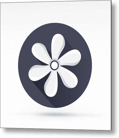 493x572 Propeller Icon Metal Print