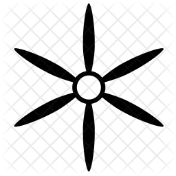 256x256 Propeller Icon Of Glyph Style