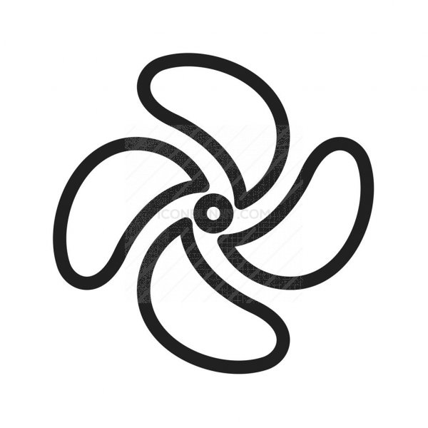600x600 Propeller Line Icon