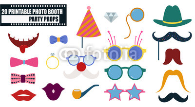 Photo Booth Props Icon Set Vector Illustration Buy Photos Ap 400x220 Photo Booth Props Icon Set Vector Illustration Buy Photos Ap