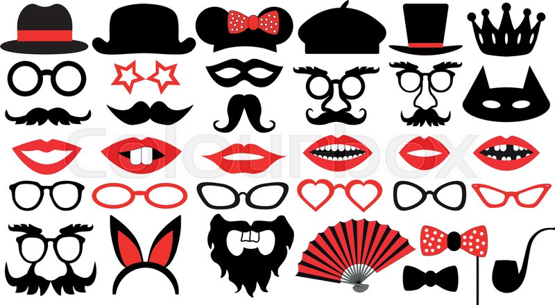 Retro Party Set Party Birthday Photo Stock Vector Colourbox 800x440 Retro Party Set Party Birthday Photo Stock Vector Colourbox
