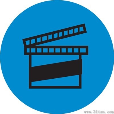 Vector Blue Background Movie Props Icon Free Vector In Adobe 400x400 Vector Blue Background Movie Props Icon Free Vector In Adobe