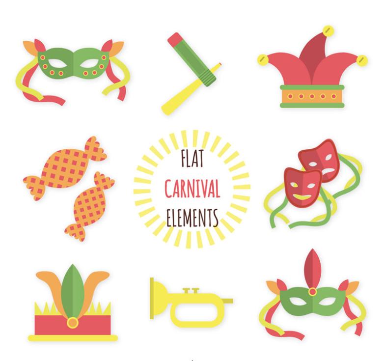 Eight Carnival Props Icon Vector Free Vector Graphic Download 782x735 Eight Carnival Props Icon Vector Free Vector Graphic Download