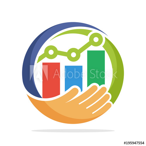 500x500 Icon Logo With The Concept Of Business Investment Management