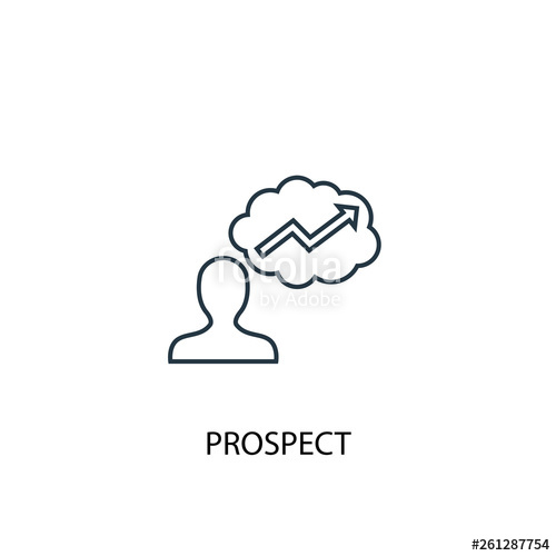 500x500 Prospect Concept Line Icon Simple Element Illustration Prospect